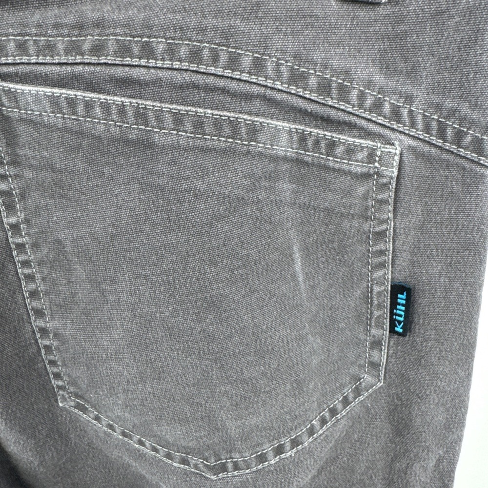 Kuhl Women's Size 6 Regular Grey Hiking Pants Stretch Denim Embroidered - Picture 5 of 10